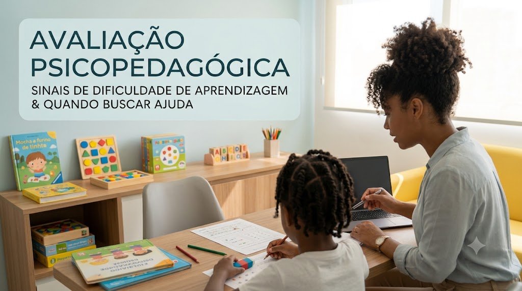 Avaliação Psicopedagógica: sinais de dificuldade de aprendizagem e quando buscar ajuda